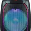 N-GEAR The Flash 1210 - Bluetooth Speaker - Karaoke Set - Party Box met 2 Microfoons - Zwart - Afbeelding 4