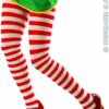 Widmann - Panty Wit / Rood Gestreept XL - Rood, Wit / Beige - XL - Carnavalskleding - Verkleedkleding - Afbeelding 2
