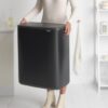 Brabantia Bo Touch Bin Prullenbak - 2 x 30 liter - Afvalscheiding - Matt Black - Afbeelding 2