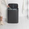 Brabantia Bo Touch Bin Prullenbak - 2 x 30 liter - Afvalscheiding - Matt Black - Afbeelding 5
