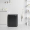 Brabantia Bo Touch Bin Prullenbak - 2 x 30 liter - Afvalscheiding - Matt Black - Afbeelding 3