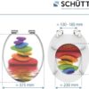 SCHÜTTE WC-Bril 80120 COLORFUL STONES - MDF-Hout - Soft Close - Verchroomde Scharnieren - Belastbaar tot 175 kg - Decor - 3-zijdige Print - Afbeelding 7