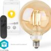 Nedis SmartLife LED Filamentlamp - Wi-Fi - E27 - 806 lm - 7 W - Warm Wit - 1800 - 3000 K - Glas - Android / IOS - Globe - 1 Stuks - Afbeelding 10