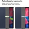 imoshion Tablet Hoes Geschikt voor Lenovo Tab P11 Plus / Tab P11 - imoshion Trifold Bookcase - Donkerblauw /Donkerblauw - Afbeelding 3