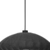 EGLO Barlaston Hanglamp - E27 - Ø 45 cm - Zwart/Grijs - uitwasbaar Textiel