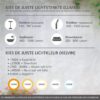EGLO Usigni Solar Tafellamp Buiten - Zonne-energie - LED - 28 cm - Zwart/Wit - Oplaadbaar - Afbeelding 8