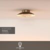 Lucide FOSKAL - Plafonnière - Ø 21,5 cm - LED - 1x6W 2700K - Messing - Afbeelding 3