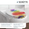 SCHÜTTE WC-Bril 80120 COLORFUL STONES - MDF-Hout - Soft Close - Verchroomde Scharnieren - Belastbaar tot 175 kg - Decor - 3-zijdige Print - Afbeelding 3