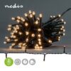 Nedis Kerstverlichting - Koord - 48 LED's - Warm Wit - 3.60 m - Licht effecten: 7 - Binnen & Buiten - Batterij Gevoed - Afbeelding 7
