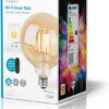Nedis SmartLife LED Filamentlamp - Wi-Fi - E27 - 806 lm - 7 W - Warm Wit - 1800 - 3000 K - Glas - Android / IOS - Globe - 1 Stuks - Afbeelding 3