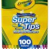 Crayola - Supertips - Viltstiften - 100 Wasbare Viltstiften - Voor Kinderen - Afbeelding 8