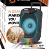 N-GEAR The Flash 1210 - Bluetooth Speaker - Karaoke Set - Party Box met 2 Microfoons - Zwart - Afbeelding 6