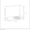 Lucide ZORA-LED - Wandspot / Wandlamp Binnen/Buiten - LED Dimb. - GU10 - 1x5W 3000K - IP44 - Wit - Afbeelding 5