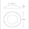 Lucide FOSKAL - Plafonnière - Ø 21,5 cm - LED - 1x6W 2700K - Messing - Afbeelding 6