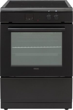 Frilec KÖLN-ECI61-60B - Vrijstaand Inductie Fornuis - Elektrische Oven - 4 kookzones - Zwart