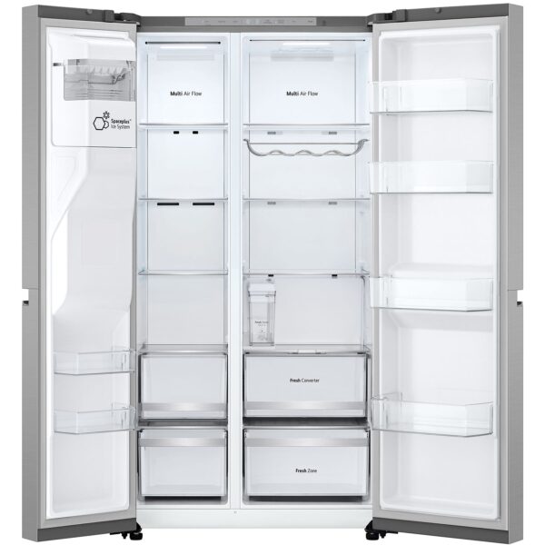 LG GSLE81PYBD - Amerikaanse koelkast - breedte 91.3 cm - hoogte 179 cm - inhoud 628 l - NoFrost - Afbeelding 9