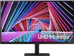 Samsung S27A706NWU LED-monitor 68.6 cm (27 inch) Energielabel G (A - G) 3840 x 2160 Pixel UHD, 4K 5 ms HDMI, DisplayPort, Hoofdtelefoon (3.5 mm jackplug) IPS