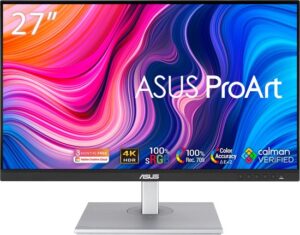 ASUS ProArt Display PA279CV - 4K UHD IPS Professional Monitor - Calman Gecertificeerd - USB-C 65W - 27 Inch