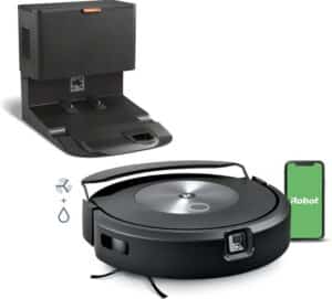 iRobot Roomba Combo j7+ (C7558) Robotstofzuiger met Dweilfunctie – Slimme Objectdetectie & Vermijding – Automatische Vuilafvoer – Dual Cleaning Technologie – Compatibel met Alexa & Google Assistant – Precisienavigatie met Intelligente Kaartweergave