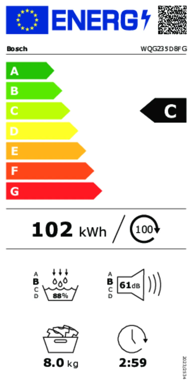 Bosch | Droogkast WQG235D8FG Serie 6 SelfCleaning condenser - Afbeelding 2
