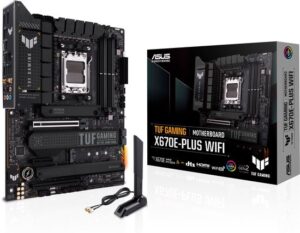 ASUS TUF Gaming X670E-Plus WIFI - Moederbord - ATX - Socket AM5 - AMD X670 - DDR5 - Realtek S1220A 7.1 Surround Sound - 2.5 Gbps LAN