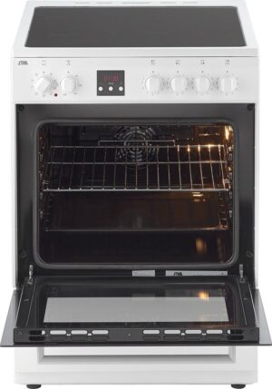 ETNA FIV760WIT - Vrijstaand inductie fornuis - Wit - Elektrische oven met opberglade - 4 kookzones - 60 cm